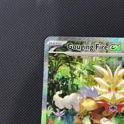 Pokemon TCG Gouging Fire EX 204/162 Special Illustration Full Art Card - Image 2