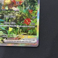 Pokemon TCG Gouging Fire EX 204/162 Special Illustration Full Art Card - Image 4