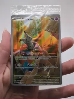 Pokemon TCG Mimikyu 075 Promo SEALED Scarlet & Violet Cards Full Art Holo - Image 1