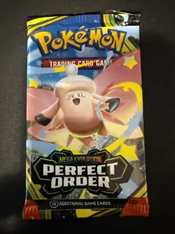Pokemon Perfect Order Booster Pack Mega Evolution 10 Cards English - Image 1