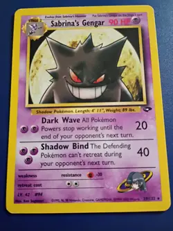 pokemon Card Sabrina's Gengar 29/132 Gym Challenge Regular - Image 1