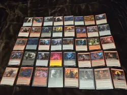 MTG Lot of 40 Creature Cards(VAMPIRES/WEREWOLVES/WOLVES) RED/BLACK ONLY - Image 1