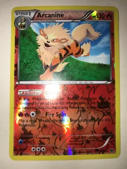 Pokemon 2012 Light Play Arcanine Next Destinies REVERSE 12/99 Card - Image 1