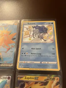 Pokemon TCG 6 Card Lot - Full Art Zapdos Ex + Gardevoir Ex, Shiny Suicune + More - Image 4