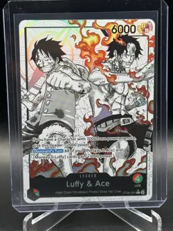 ST30-001 Luffy & Ace leader Alt Art (Parallel) One Piece Card Game ENGLISH Deck - Image 1