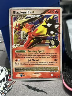 Pokemon Blaziken FB LV.X Holo Card 142/147 Platinum Supreme Victors Series - Image 1