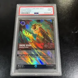 Shere Khan 2023 Disney Lorcana EN 2-Rise Of The Floodborn #212 Enchanted PSA 9 - Image 1