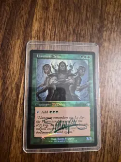 Foil Llanowar Tribe Serialized Signed Artist Proof MTG - Image 1