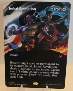 Jeskai Revelation (Borderless) MTG Tarkir: Dragonstorm Regular - Image 1