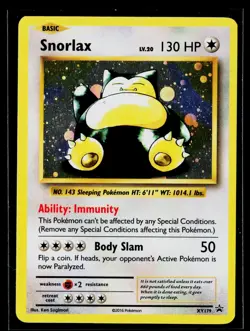 Pokemon TCG Snorlax XY179 XY Promo Holo EN LP + - Image 1