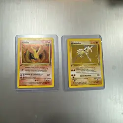 Pokemon TCG Italian Holo Lot 1st Edition Hitmonlee 7/62 & Moltres 12/62 - Image 2