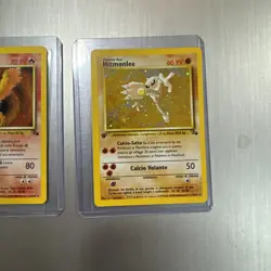 Pokemon TCG Italian Holo Lot 1st Edition Hitmonlee 7/62 & Moltres 12/62 - Image 3