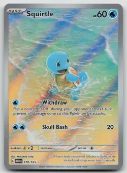 Squirtle 170/165 NM Scarlet & Violet 151 - Illustration Rare - Pokemon TCG - Image 1
