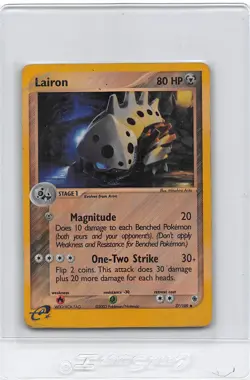 LAIRON 37/109 - REVERSE HOLO - EX Ruby and Sapphire - Pokemon Card - HP/DMG - Image 1