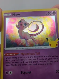 2021 Mew Holo #011/025 Sword & Shield Celebrations Pokemon TCG - Image 5
