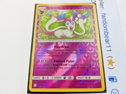 SYLVEON - REVERSE HOLO RARE card 155/236 Sun & Moon Cosmic Eclipse 2019 Pokemon - Image 2