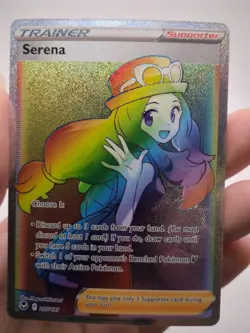 Pokemon Serena 207/195 Silver Tempest Secret Rare Full Art Holo Trainer English - Image 1