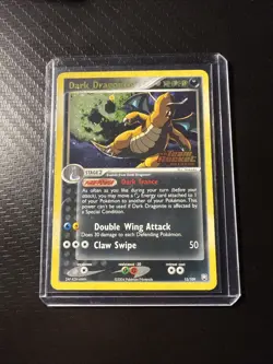 Pokemon Dark Dragonite TCG Holo Rare Card 15/109 Ex Team Rocket Stamp LP/MP - Image 1