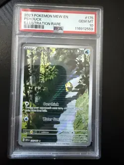 126008661 Psyduck 2023 Pokemon Scarlet Violet 151 #175 Illustration Rare PSA 10 - Image 1