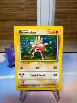 Hitmonchan 007/102 Base Set Holo Pokemon TCG WOTC Vintage - Image 1