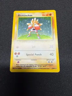 Hitmonchan 007/102 Base Set Holo Pokemon TCG WOTC Vintage - Image 2