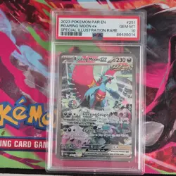 Pokemon 2023 Roaring Moon ex 251/182 SIR PSA 10 - Image 1