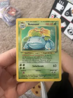 Pokemon TCG Venusaur Base Set Holo Unlimited Rare Card 15/102 1999 - Image 1