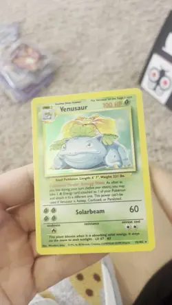 Pokemon TCG Venusaur Base Set Holo Unlimited Rare Card 15/102 1999 - Image 2
