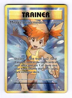 Misty's Determination (Full Art) XY Evolutions #108 (2016) Ultra Rare NM Pokemon - Image 1