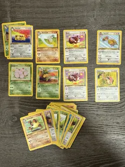 Pokemon - First Edition Jungle - Lot of 39 Common & Uncommon Cards - Image 1