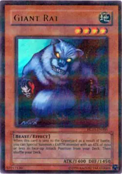 YU-GI-OH GIANT RAT PROMO PARALLEL RARE N/MINT HL03-EN001 - Image 1