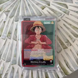 Monkey D. Luffy OP01-003 PRE ERRATA One Piece Demo Deck + Promo Pack - SEALED - Image 1