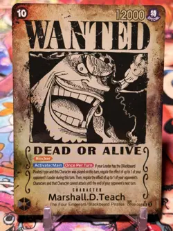 MARSHALL D TEACH - One Piece OP09-093 - SP Special Super Rare SR - Emperors - Image 1
