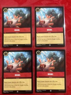 x4 Disney Lorcana: Ursula's Return - Brawl - 130/204 - M/NM x4 - Image 1