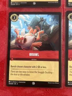x4 Disney Lorcana: Ursula's Return - Brawl - 130/204 - M/NM x4 - Image 4