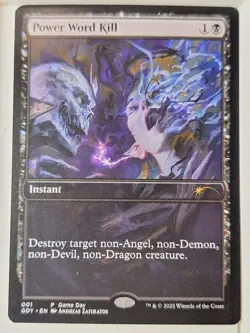Power Word Kill - Game Day Promo - Magic the Gathering MTG Nice! - Image 1