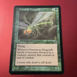 Venomous Dragonfly - Magic the Gathering MTG Mercadian Masques - Image 2