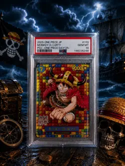 🔥Monkey D. Luffy #110 One Piece Day 2025 JP Promo PSA 10 PCC japanese Card 🔥 - Image 1