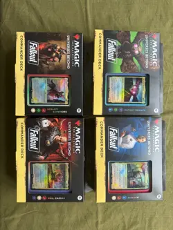 Fallout Commander Deck Set of 4 SEALED WOTC ENGLISH New free shipping - Image 1