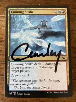 Cunning Strike MTG Clint Cearley AP Signed Fate Reforged Artist Proof - Image 1