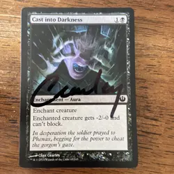 Cast Into Darkness MTG Clint Cearley AP Signed Journey Into Nyx Artist Proof - Image 1