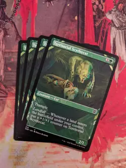 MTG Card : (4x) Territorial Scythecat SHOWCASE - Image 1