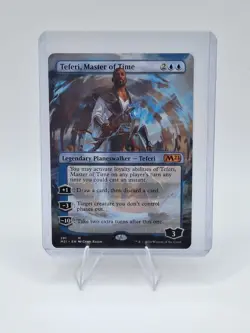 MTG Core Set 2021 #281 Teferi, Master of Time (Borderless) NM/UNPLAYED - Image 1
