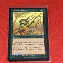 MTG FOIL Natural Affinity Mercadian Masques Magic the Gathering NM - Image 1