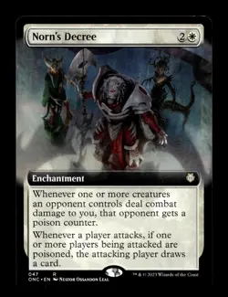 Norn's Decree (Extended Art) 47 R Commander: Phyrexia: All Will Be One - Image 1
