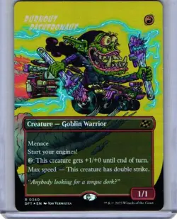 Burnout Bashtronaut (Borderless Foil) - Aetherdrift - Magic MTG NM 0340 - Image 1