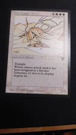 English Elder Land Wurm NM MTG magic Legends A1 - Image 1