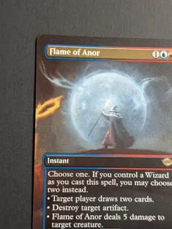 MTG - 1x Flame of Anor - NM - Borderless Pack Fresh LOTR: Tales of Middle Earth - Image 5