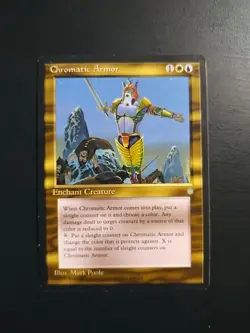 Chromatic Armor LP x1 Ice Age MTG Magic the Gathering 1x - Image 1