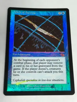 MTG Web of Inertia FOIL LP SP Judgment Magic the Gathering - Image 2